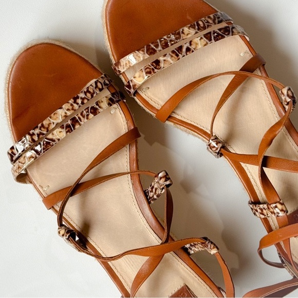 Louise et Cie snakeskin laceup platform strappy sandal ❤️ - Picture 5 of 11